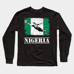 Nigeria Soccer Goalie Goal Keeper Shirt Long Sleeve T-Shirt